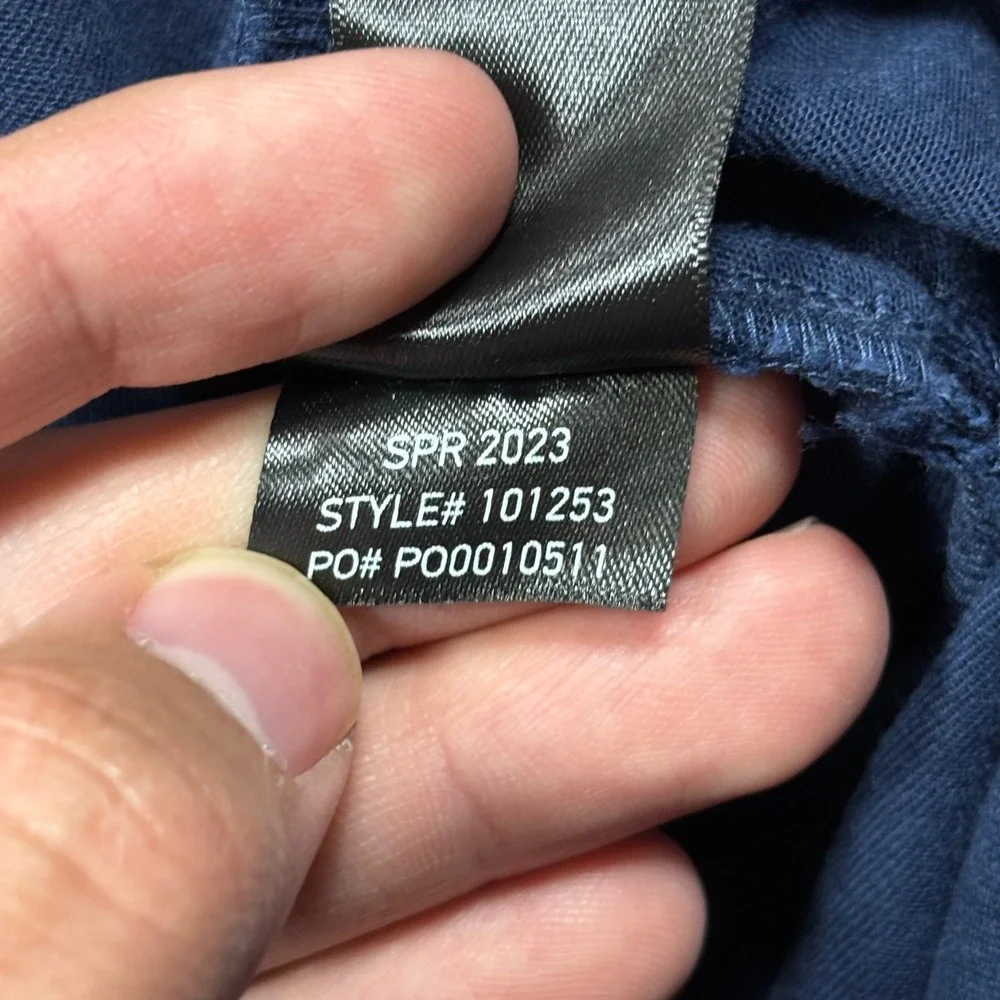 Rhone Mens Everyday Twill‎ Pant Navy Blue Slim Straight Stretch Size 40 101253